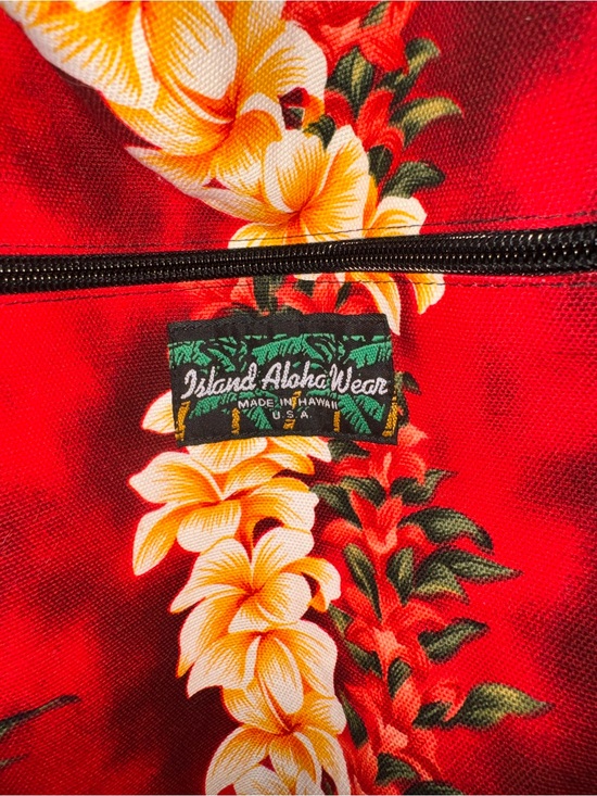 Island Aloha Wear Handbags - Island Aloha Wear Red Floral Tote Bag